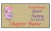 Gold Rectangle name Badge Artwork 91 Pink